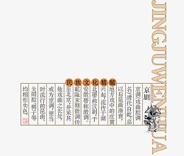 京剧介绍文字标签