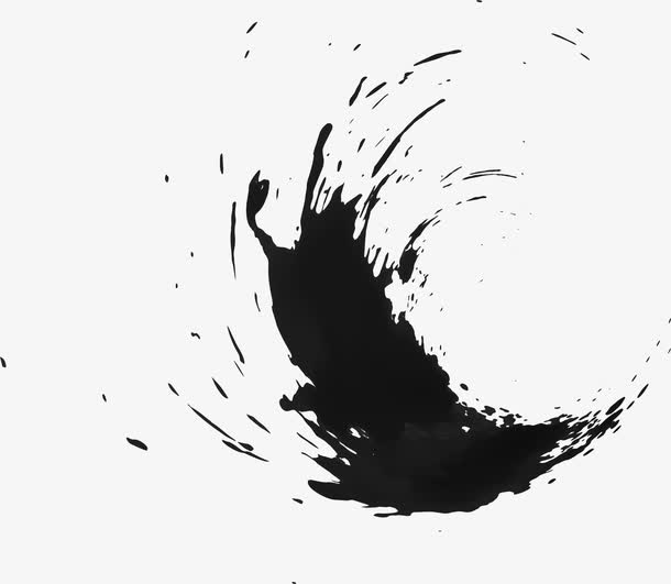 旋转泼墨效果免抠素材免费下载_觅元素51yuansu.com