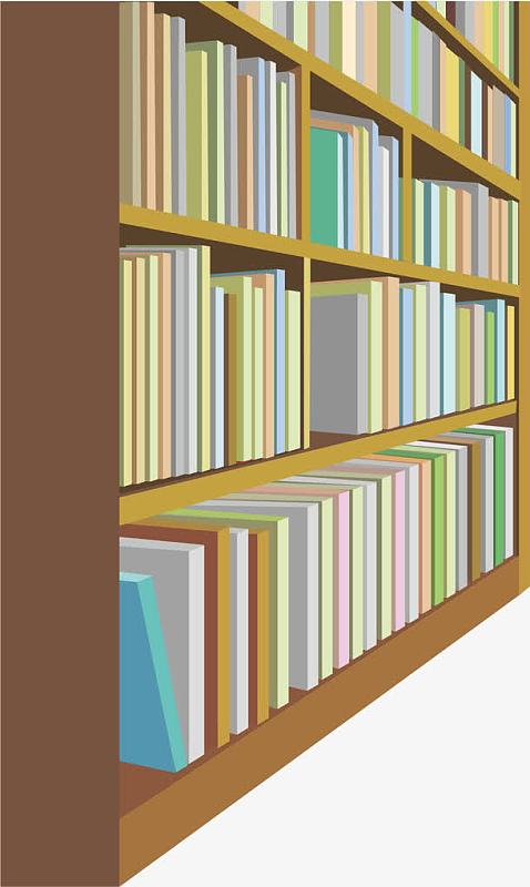 矢量书架书本素材-矢量书架书本图片元素-觅元素