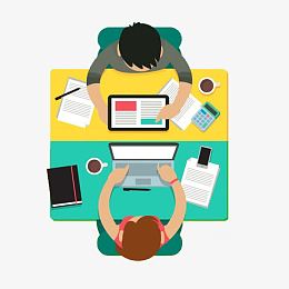 商务办公人员装饰图案