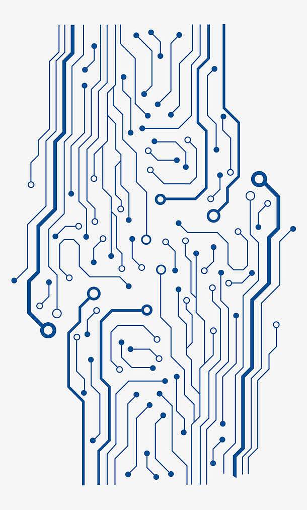 深蓝色科技电子商务背景装饰图案