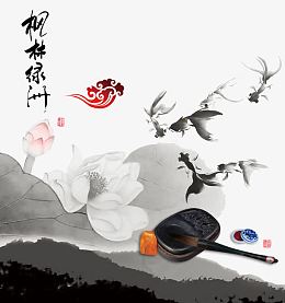传统水墨画背景素材
