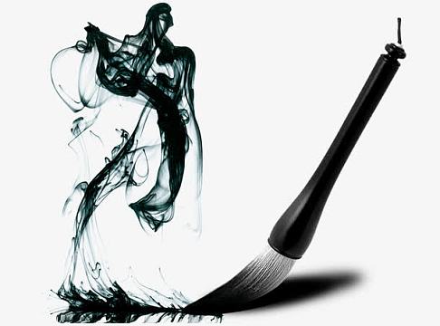 笔墨古书png古典风格 陈旧风格 花纹边框jpg古典山水唯美背景banner