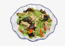家常菜四季豆炒肉片