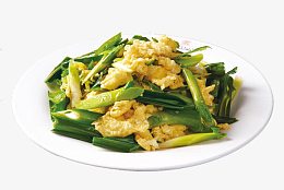 蒜苗炒土鸡蛋