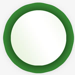 绿色圆环3D文字底
