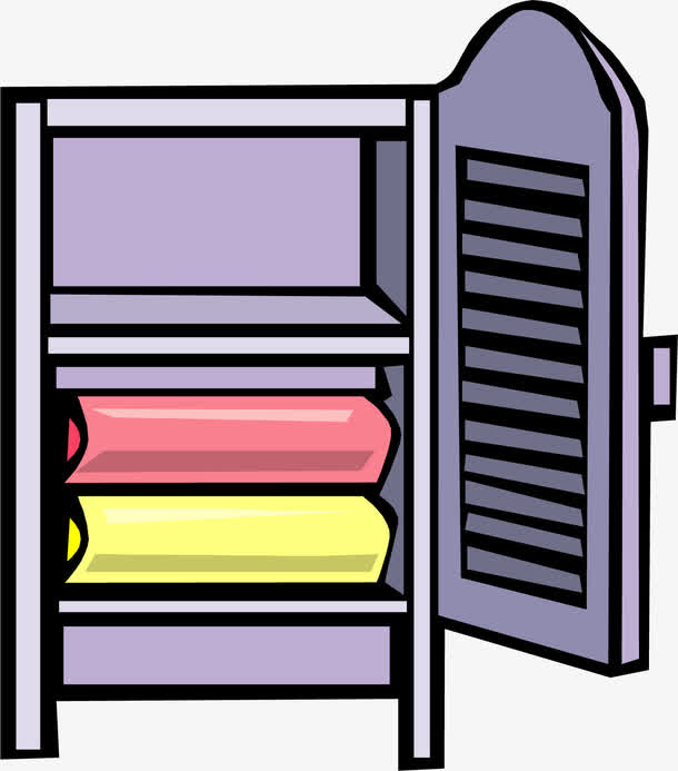 矢量手绘收纳柜