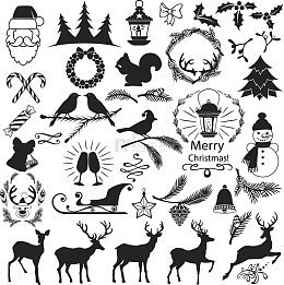 黑白圣诞节元素