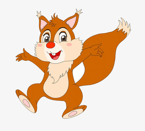 卡通手绘松鼠素材免费下载_觅元素