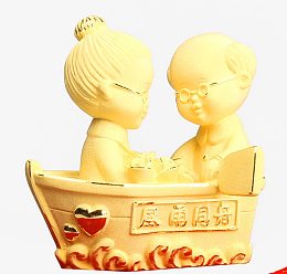绒沙金工艺礼品装饰摆件