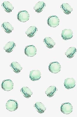 手绘绿色马卡龙背景