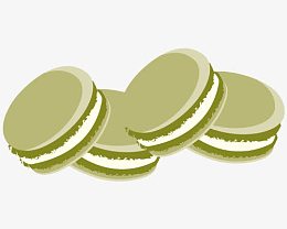 手绘马卡龙蛋糕饼干