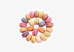 多色可爱马卡龙点心