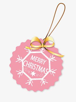 矢量粉色马卡龙吊牌