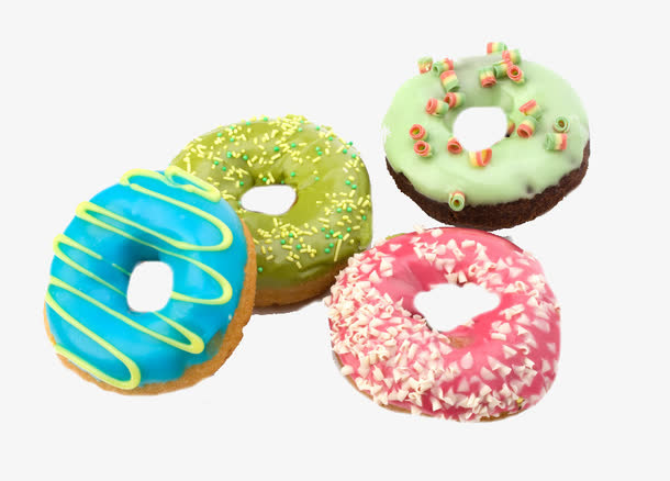 马卡龙色甜甜圈