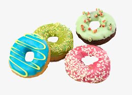 马卡龙色甜甜圈