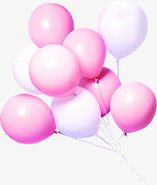 唯美粉色气球告白