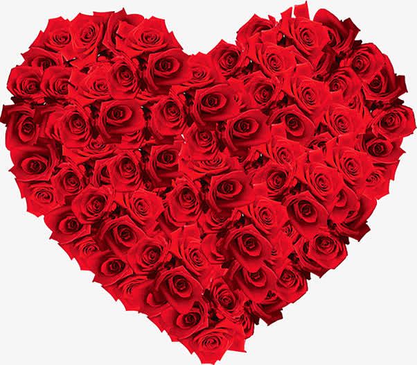 红色鲜花玫瑰爱情爱心