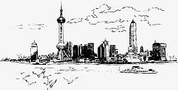 上海东方明珠底纹