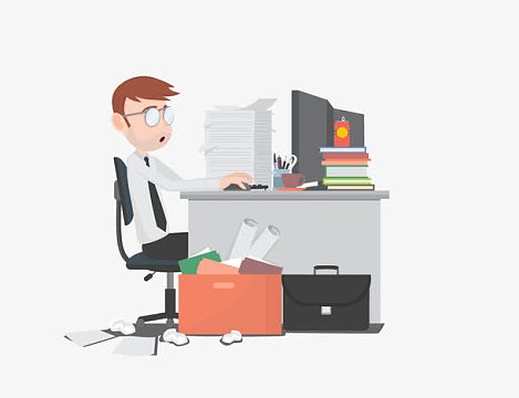 男白领办公素材_男白领办公图片元素-觅元素