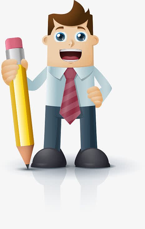 png可爱卡通男生手绘漫画人物png问号思考的小人png可爱太阳卡通小人