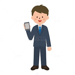 素描手绘素材 卡通商务扁平小人