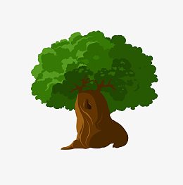 卡通大树