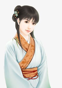 古风装饰图案白领