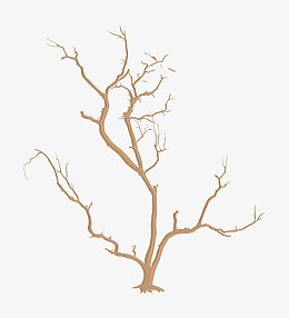 卡通枯树