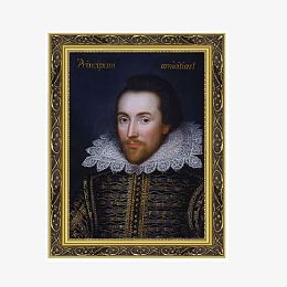 莎士比亚名人书房挂画