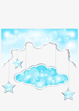 淡蓝色母婴背景装饰图
