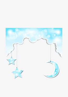 淡蓝色母婴背景装饰图