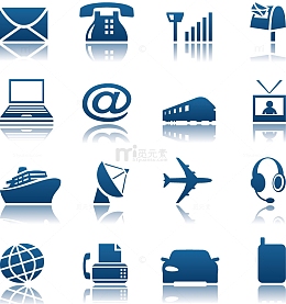 信息技术和交通工具图标素材
