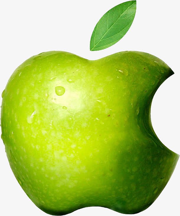青色苹果实物logo