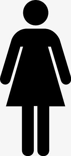 女厕所房间厕所女人AIGA符号标志