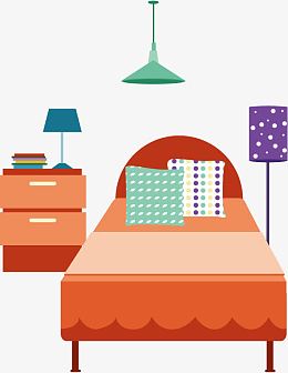 矢量卧室场景