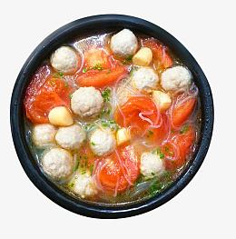 番茄鸡脯肉圆子汤