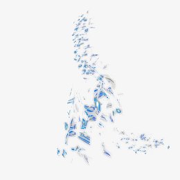 科技背景装饰 炫酷碎块