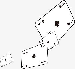 扑克牌矢量免抠装饰图案