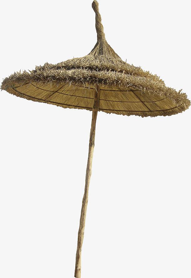 草制沙滩遮阳伞