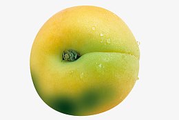 新鲜桃子俯视图