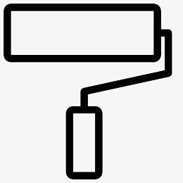 roller brush icon