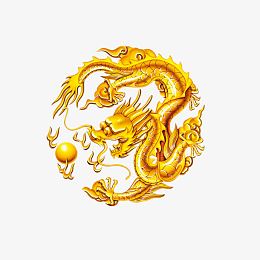 古典黄金龙纹