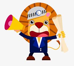 卡通小狗工地包工头