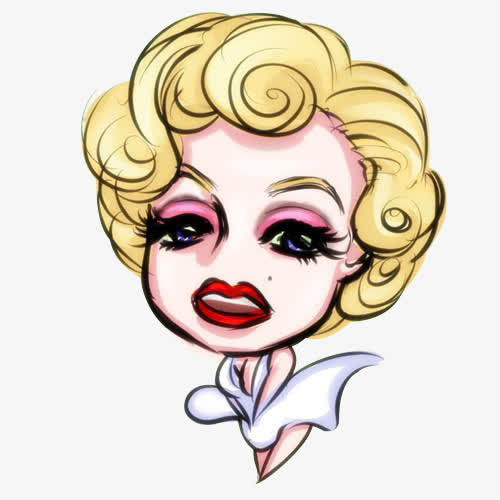 玛丽莲梦露卡通头像