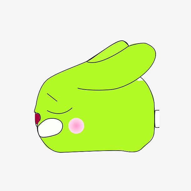 绿色的小兔子卡通头像