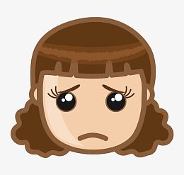 卡通伤感的女孩头像