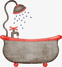 手绘淋浴