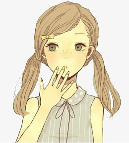 扎头发女孩
