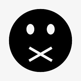 闭嘴表情图标
